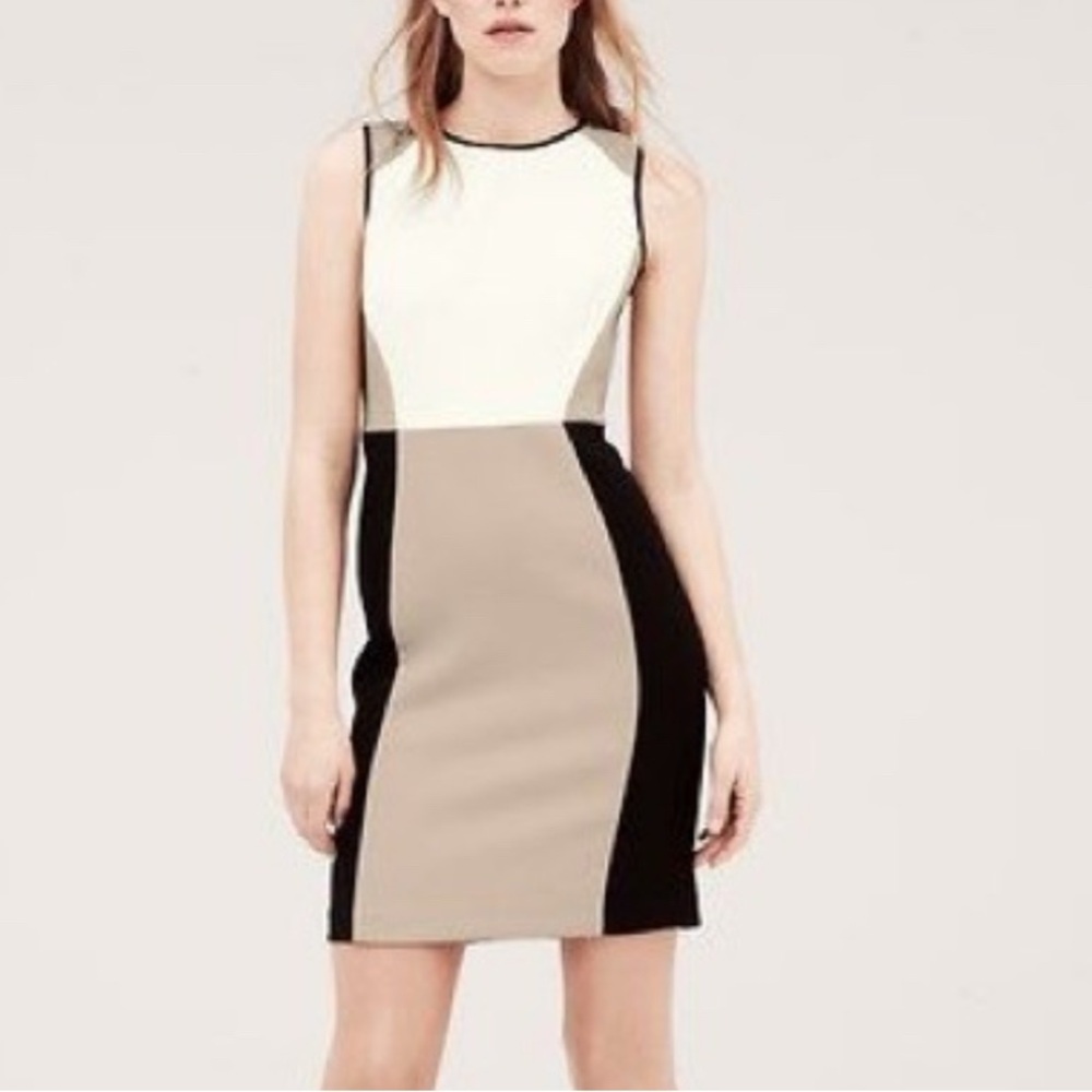 Loft Colorblock Sleeveless Dress - Size 2 Small